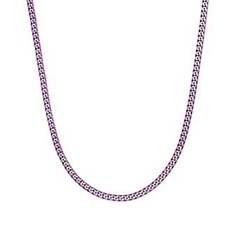 Men's LYNX Stainless Steel Curb Chain Necklace