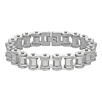 Men's LYNX Stainless Steel Bicycle-Chain Bracelet