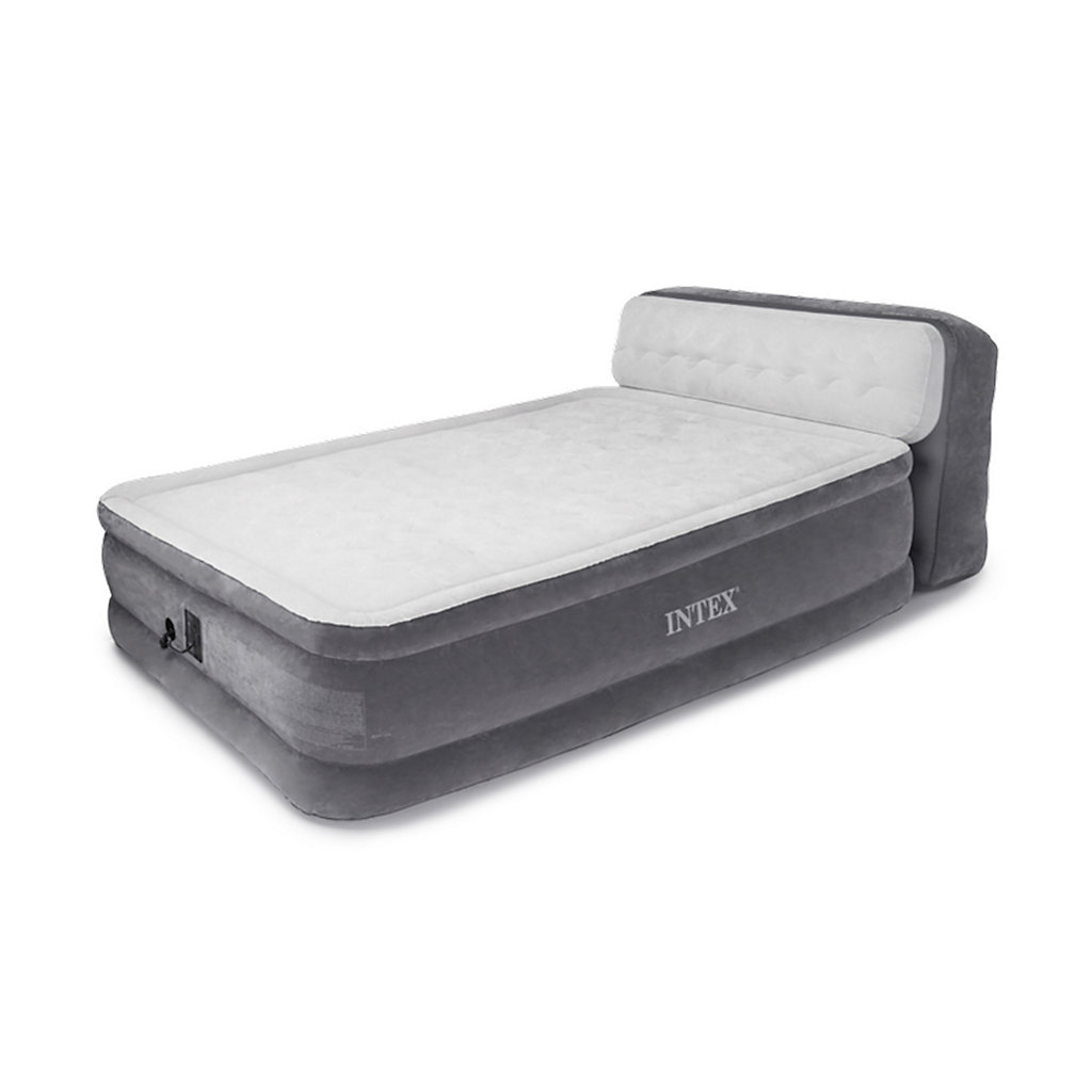 Intex Ultra Plush Inflatable Bed Air, Eddie Bauer Queen Sized Insta Bed With Pump Airbed