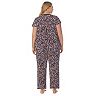 Plus Size Croft & Barrow® Cozy Short Sleeve Pajama Top & Pajama Pants Set