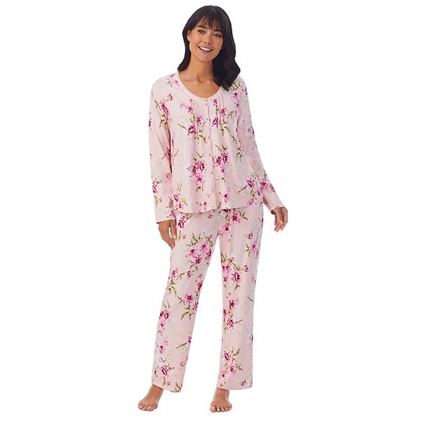 Women's Croft & Barrow® Cozy Long Sleeve Pajama Top & Pajama Pants Set