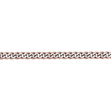 Men's LYNX Brown Ion-Plated Stainless Steel 11 mm Curb Chain Bracelet
