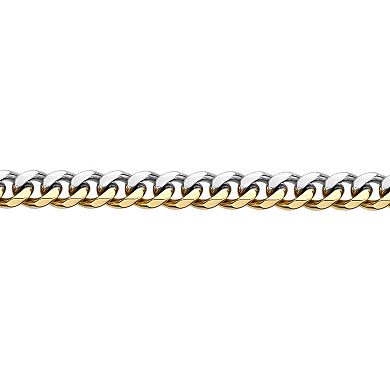 Men's LYNX Two-Tone Stainless Steel Curb Chain Bracelet