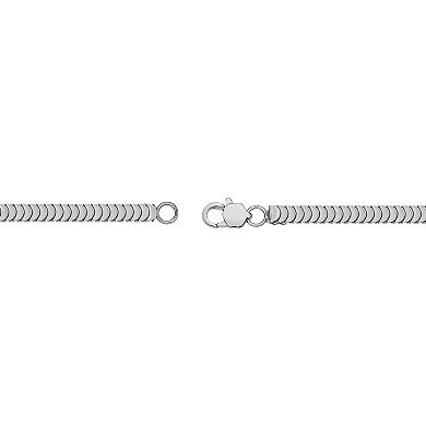 Men's LYNX Stainless Steel 4 mm Cobra Chain Bracelet
