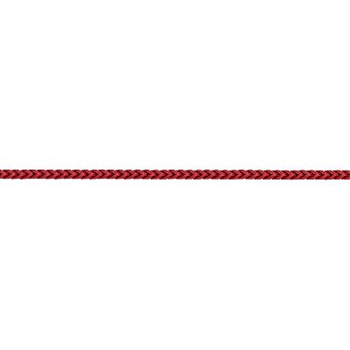 Men's LYNX Red Acrylic Coated Stainless Steel 2.5 mm Foxtail Chain Necklace