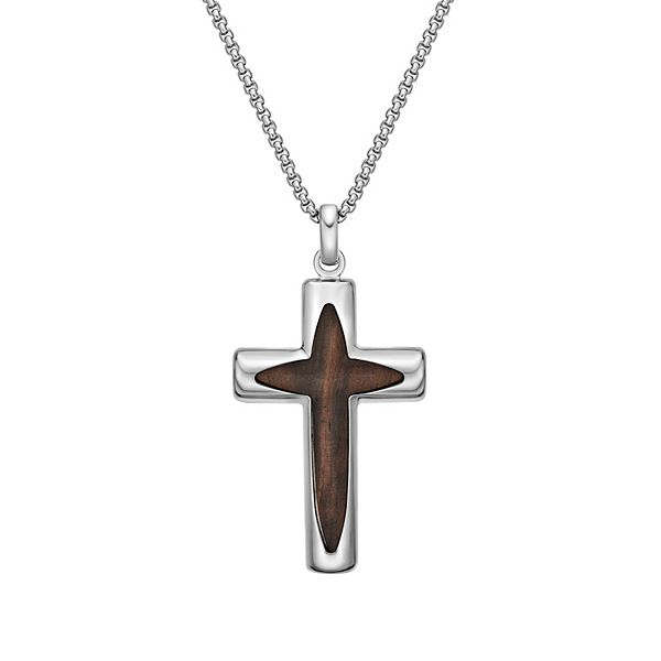 Kohl's cross necklace deals men's