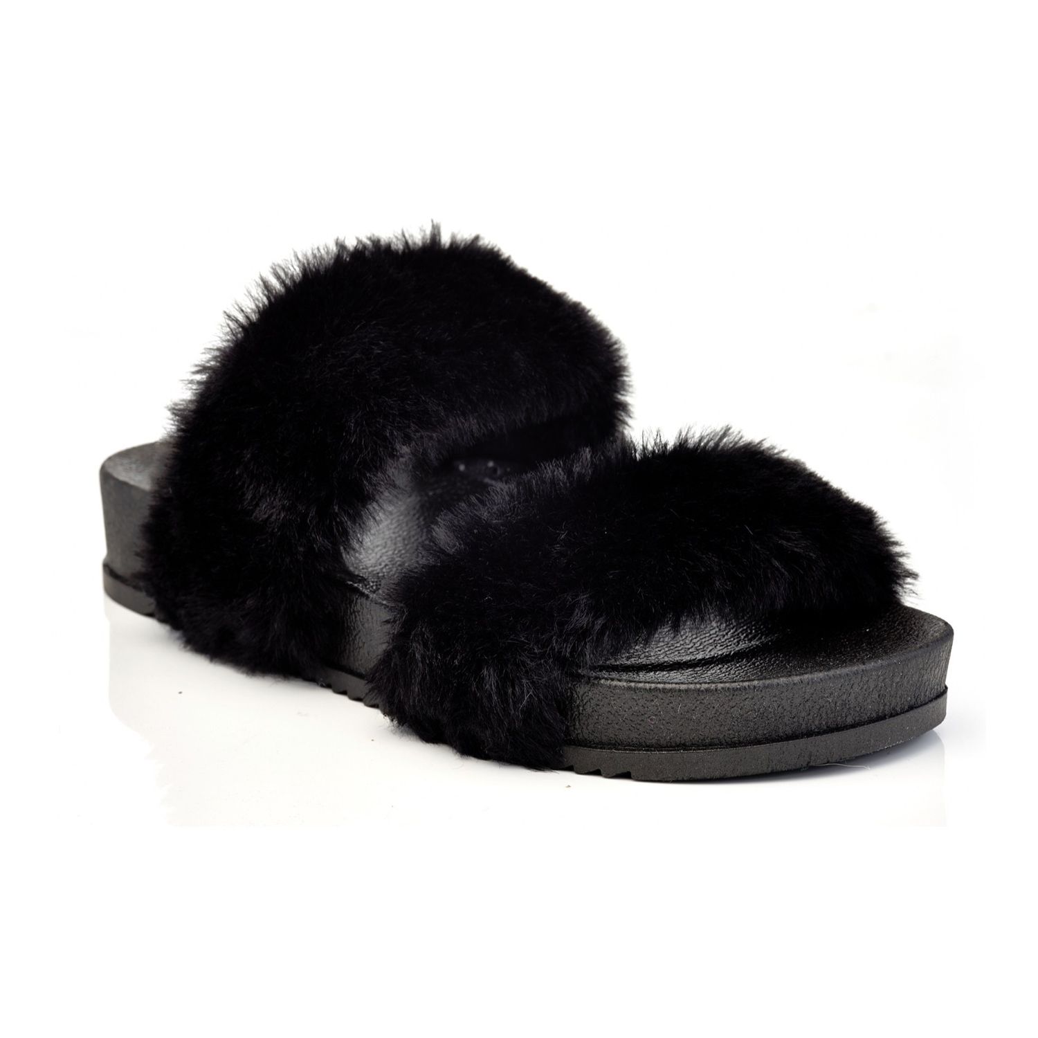 Image for Henry Ferrera Dreamer Women's Faux-Fur Slide Sandals at Kohl's.