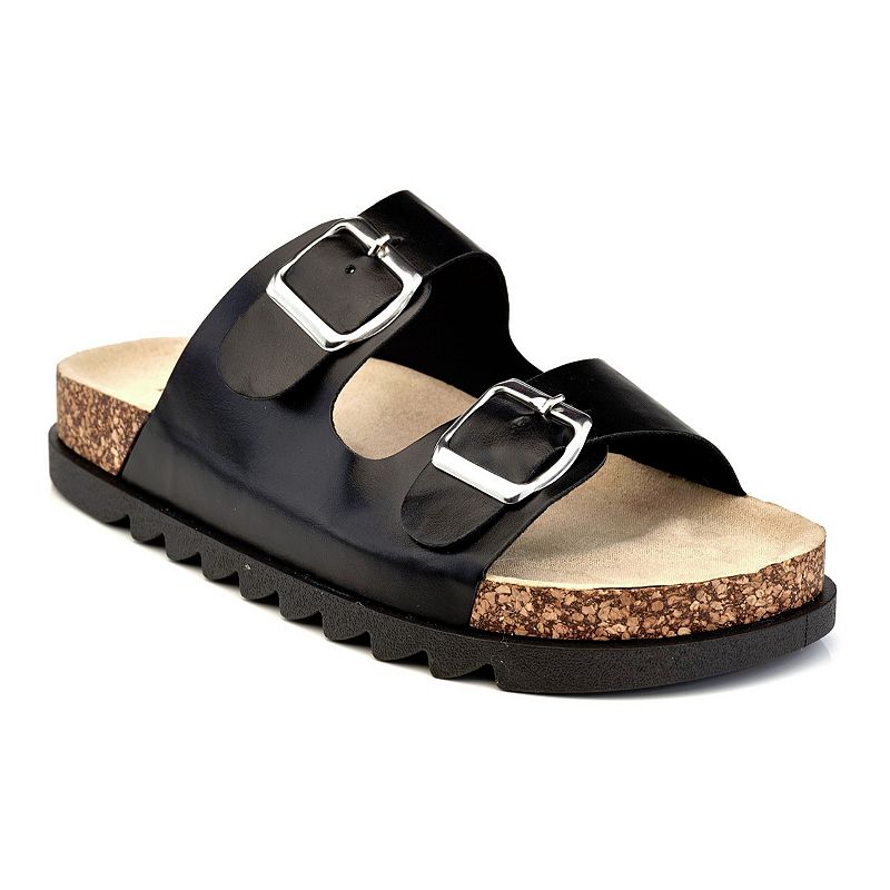 FABULOUS72BLACK Henry Ferrera Fabulous 72 Womens Slide Sandals, Bl sku FABULOUS72BLACK
