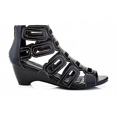 Henry Ferrera S507 Women's Gladiator Wedge Sandals