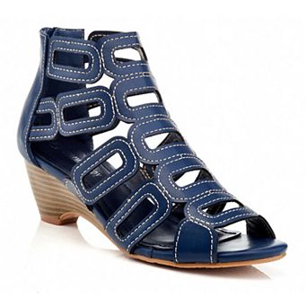 Henry Ferrera S507 Women's Gladiator Wedge Sandals