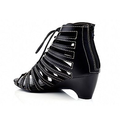 Henry Ferrera Nira Women's Gladiator Wedge Sandals
