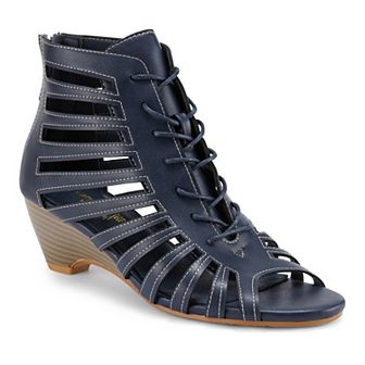 Henry Ferrera Nira Women's Gladiator Wedge Sandals