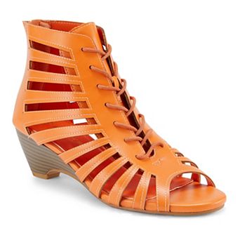 Henry Ferrera Nira Women's Gladiator Wedge Sandals