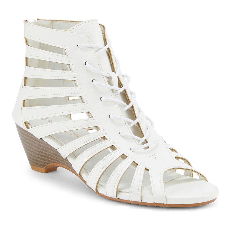 Henry Ferrera Nira Women's Gladiator Wedge Sandals,