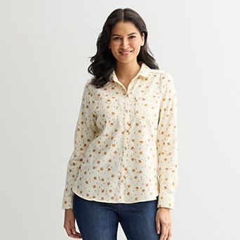 Women's Croft & Barrow® The Extra Soft Plaid Flannel Shirt