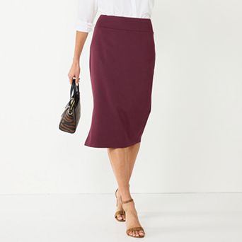 Women's Nine West Pull-On Ponte Pencil Skirt