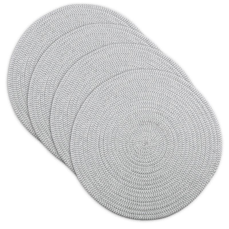 Food Network Braided Gray Placemat 4-pk., Grey, Fits All