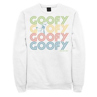 Disney's Goofy Head Portrait Name Stack Men's Sweatshirt