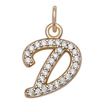 LC Lauren Conrad Sterling Silver Cubic Zirconia Initial Charm