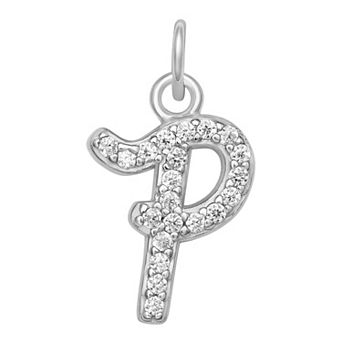 LC Lauren Conrad Sterling Silver Cubic Zirconia Initial Charm