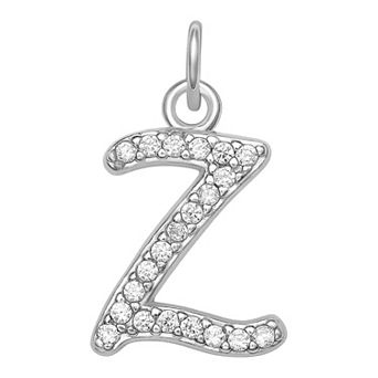 LC Lauren Conrad Sterling Silver Cubic Zirconia Initial Charm