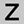 Sterling Silver Z