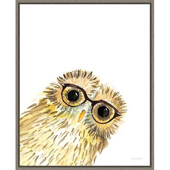 Amanti Art Baby Owl Framed Canvas Wall Art