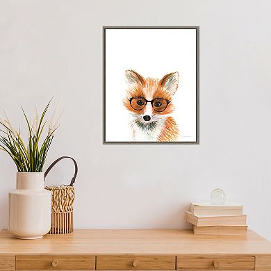 Amanti Art Baby Fox Framed Canvas Wall Art