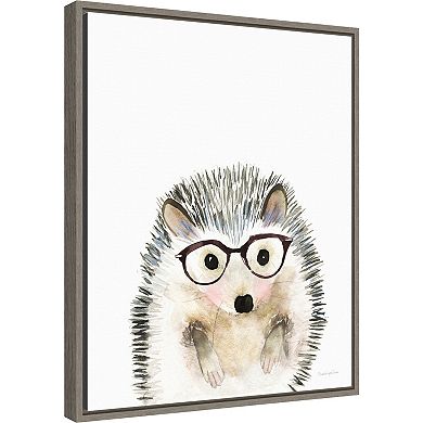 Amanti Art Baby Hedgehog Framed Canvas Wall Art