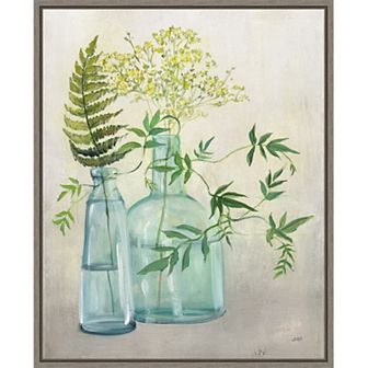 Amanti Art Woodland Greenery I Framed Canvas Wall Art