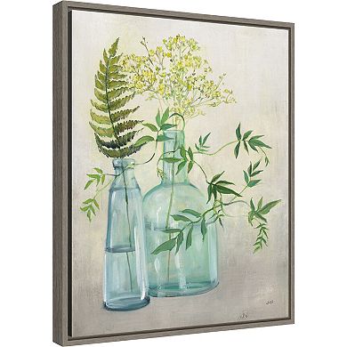 Amanti Art Woodland Greenery I Framed Canvas Wall Art