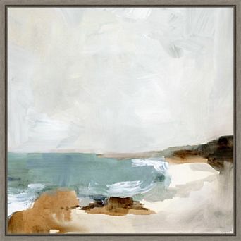 Amanti Art Ocean Beach Sigh II Framed Canvas Wall Art