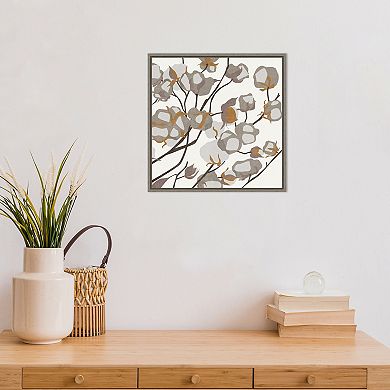 Amanti Art Cotton Blossoms II Framed Canvas Wall Art