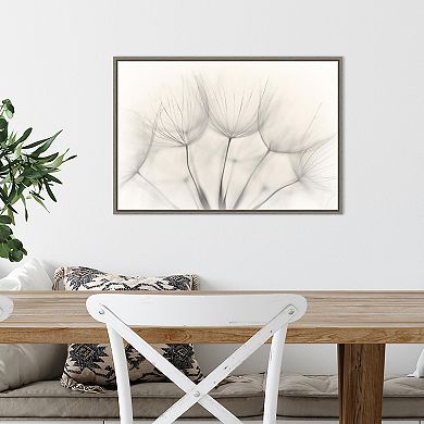 Amanti Art Floral Wisps Framed Canvas Wall Art