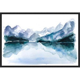 Amanti Art Resolute Mountains Framed Canvas Wall Art