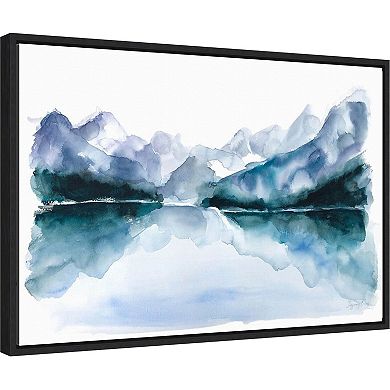 Amanti Art Resolute Mountains Framed Canvas Wall Art