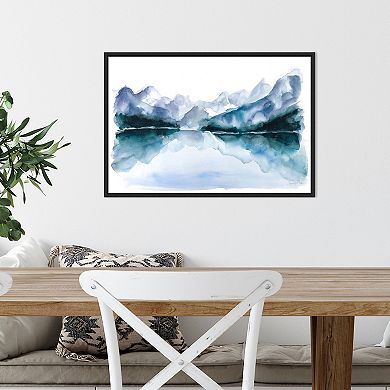 Amanti Art Resolute Mountains Framed Canvas Wall Art