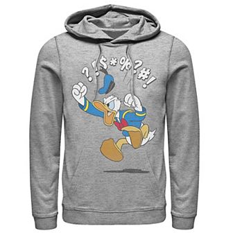 Disney's Mickey & Friends Donald Duck Men's Angry Jump Hoodie
