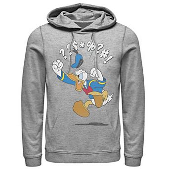 Disney's Mickey & Friends Donald Duck Men's Angry Jump Hoodie