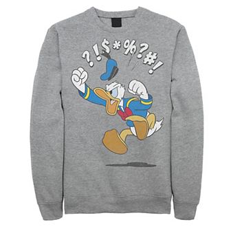 Disney's Mickey & Friends Donald Duck Men's Angry Jump Sweatshirt