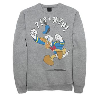 Disney's Mickey & Friends Donald Duck Men's Angry Jump Sweatshirt