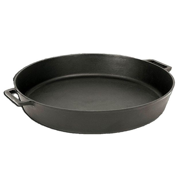 Bayou Seasoned Large 20 Inch Even Heat Cast Iron Cooking Cookware Skillet  Pan