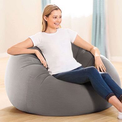 Intex 68579EP Inflatable 42 x 41 x 27 Inch Beanless Bag Lounge Chair, Gray