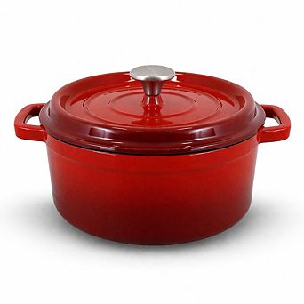 NutriChef Enameled Cast Iron Dutch Oven-5-Quart