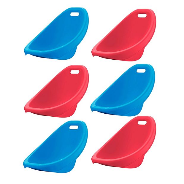 American Plastic Toys APT-13150-6PK Scoop Rocker Chair, Red and Blue (6  Pack)