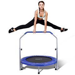 JumpSport 220 Fitness Rebounder Mini Trampoline & Handle Bar