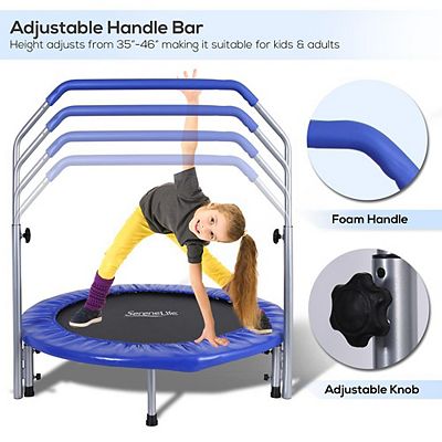 SereneLife 40 Inch Portable Highly Elastic Jumping Sports Trampoline Adult Size