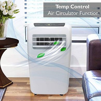 SereneLife SLACHT108 325 Square Feet 10000 BTU Air Conditioner/Heater w/ Remote