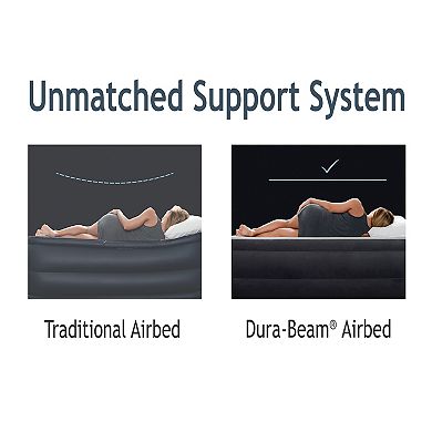 Intex 64161EP Dura-Beam Plus Essential Rest Inflatable Bed Air Mattress, Twin
