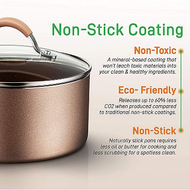 NutriChef Nonstick Cooking Kitchen Cookware Pots and Pans, 20 Piece Set, AGold